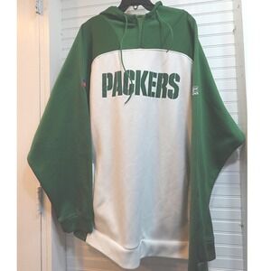 Vintage Green Bay Packers Hoodie Men's 2XL Y2K Reebok Official NFL Team Apparel